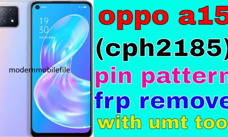 oppo a15 (cph2185) pin pattern frp remove umt tool oppo a15 (cph2185) pin pattern frp remove umt tool
