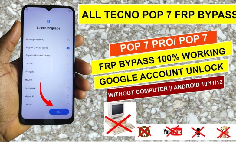 Unlocking the Secrets of the Tecno Pop 7 Pro (BF7): A Guide to FRP and Google Access! Unlocking the Secrets of the Tecno Pop 7 Pro (BF7): A Guide to FRP and Google Access!