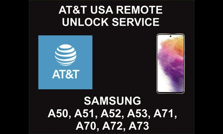 AT&T USA Remote Unlock Service, Samsung A51, A52, A53, AT&T USA Remote Unlock Service, Samsung A51, A52, A53,