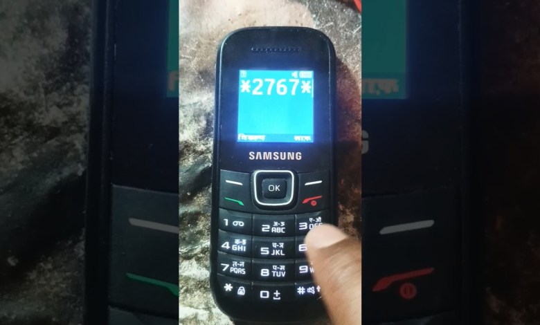 Samsung E-1200y Hard reset code #shorts #shortsfeed Samsung E-1200y Hard reset code #shorts #shortsfeed