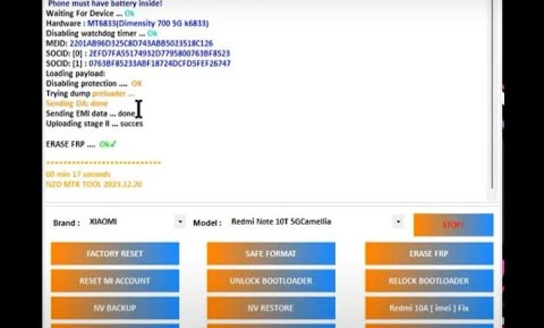 NZO XIAOMI MTK TOOL V1.0 Frp Bypass | Mi Account Reset NZO XIAOMI MTK TOOL V1.0 Frp Bypass | Mi Account Reset