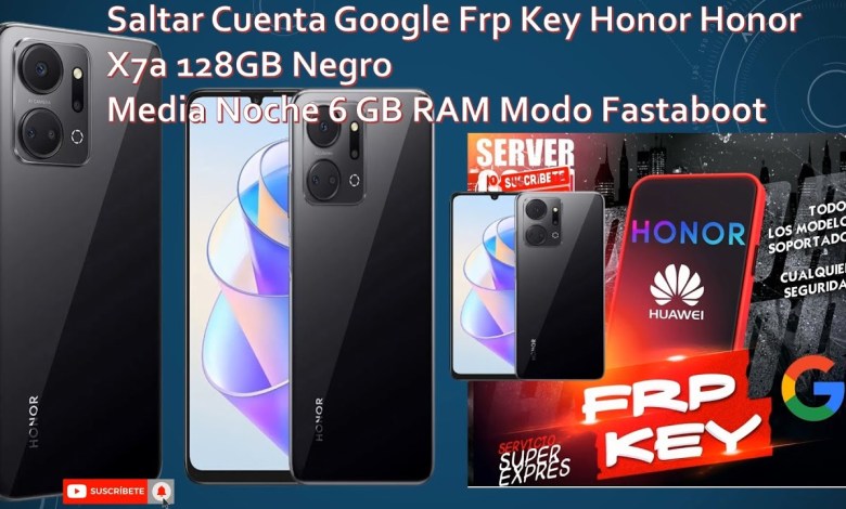 Skip Google Account Frp Key Honor X7a 128GB Black Skip Google Account Frp Key Honor X7a 128GB Black