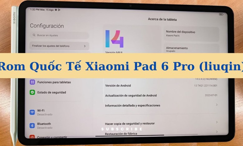 Xiaomi Pad 6 Pro International Rom (liuqin) Xiaomi Pad 6 Pro International Rom (liuqin)