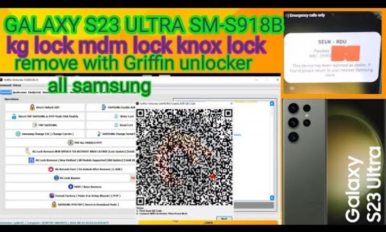 GALAXY S23 ULTRA SM-S918B kg lock mdm lock knox lock GALAXY S23 ULTRA SM-S918B kg lock mdm lock knox lock