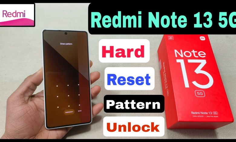 Redmi Note 13 5G Hard Reset | How To Unlock Pattern Redmi Note 13 5G Hard Reset | How To Unlock Pattern