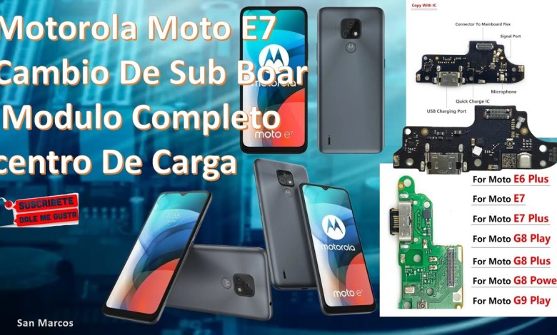 Motorola Moto E7 SubBoar Replacement Complete Module Motorola Moto E7 SubBoar Replacement Complete Module