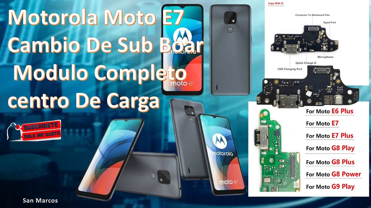 Motorola Moto E7 SubBoar Replacement Complete Module Motorola Moto E7 SubBoar Replacement Complete Module