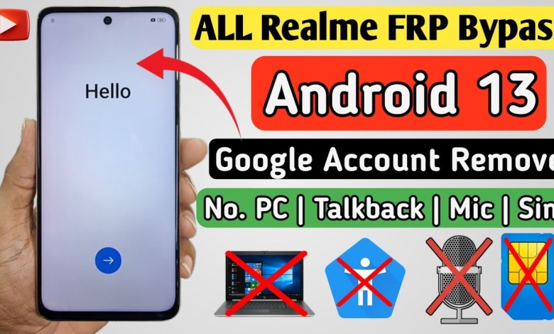 Realme Android 13 FRP Bypass | How to FRP Bypass Realme Realme Android 13 FRP Bypass | How to FRP Bypass Realme