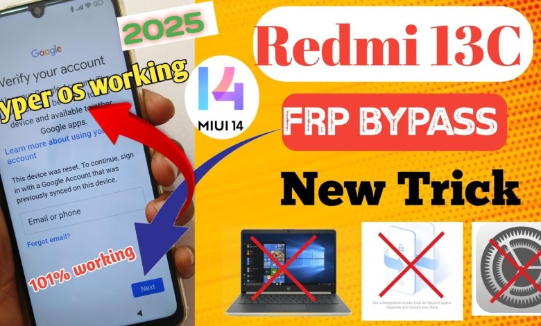 Uncover the Redmi 13c 5g FRP Bypass Mysteries in MiUI 14! Uncover the Redmi 13c 5g FRP Bypass Mysteries in MiUI 14!