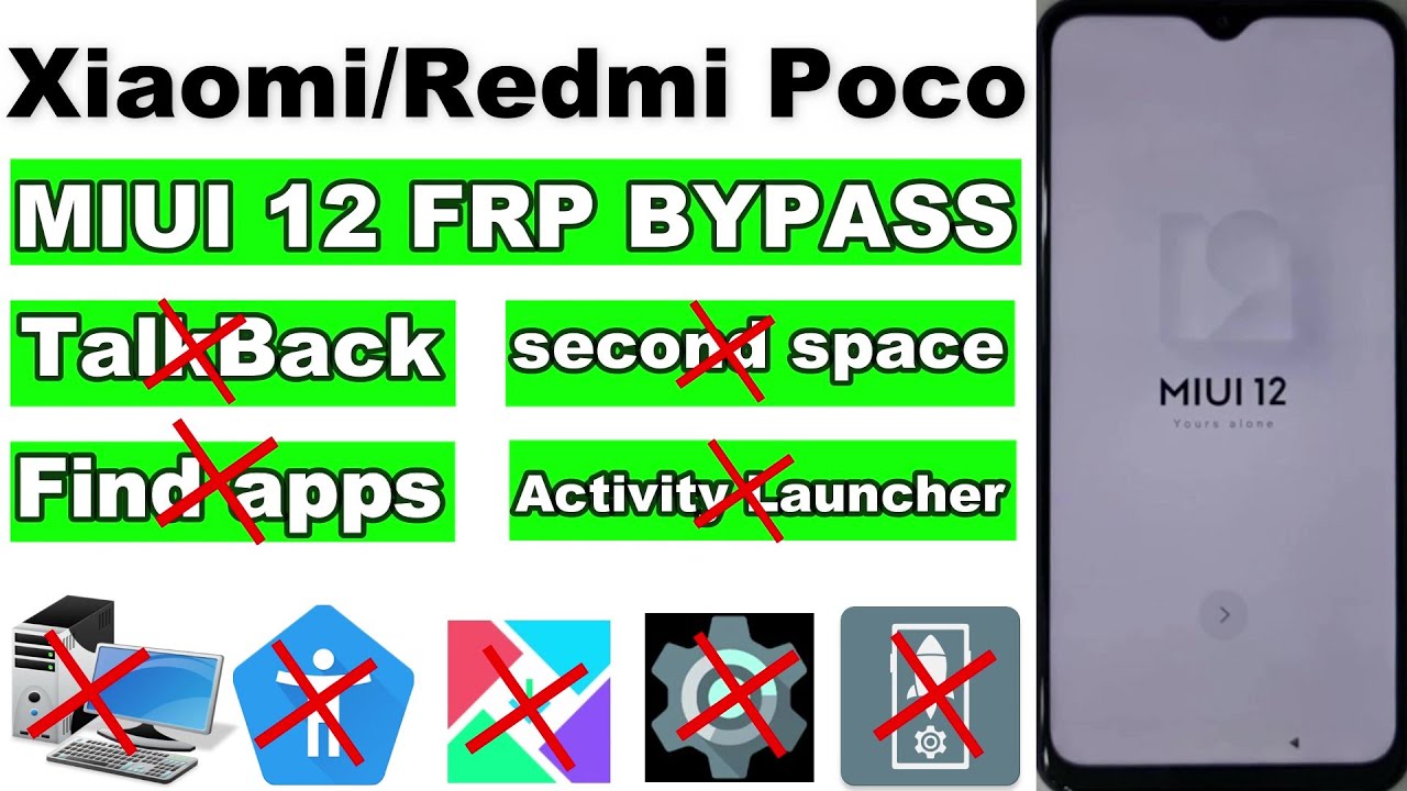 All Redmi FRP Bypass MIUI 12 Without PC | No Find apps All Redmi FRP Bypass MIUI 12 Without PC | No Find apps