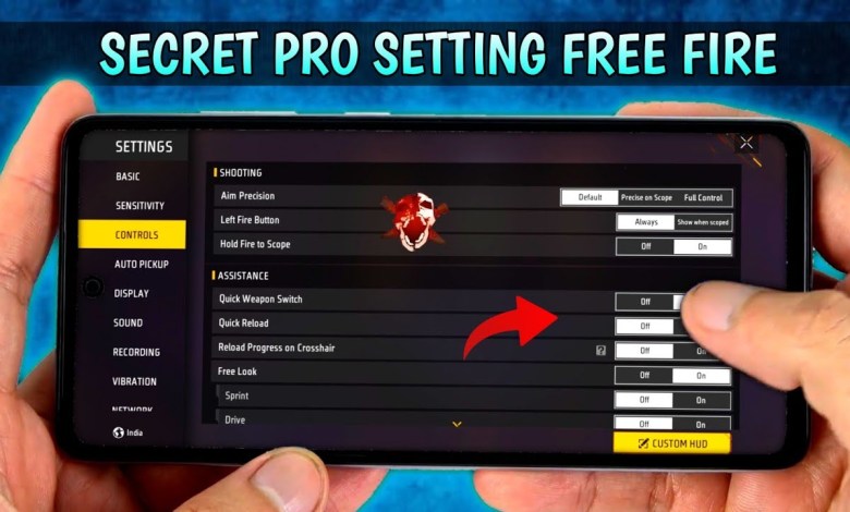 Free Fire Pro Setting ( Secret ) Sensitivity & Control Free Fire Pro Setting ( Secret ) Sensitivity & Control