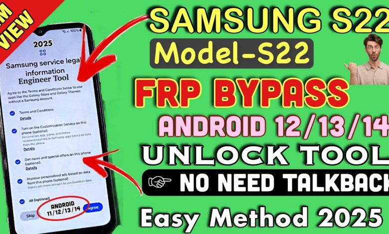 Unlock the Samsung Galaxy S22 with the futuristic FRP Bypass method in 2025! Unlock the Samsung Galaxy S22 with the futuristic FRP Bypass method in 2025!