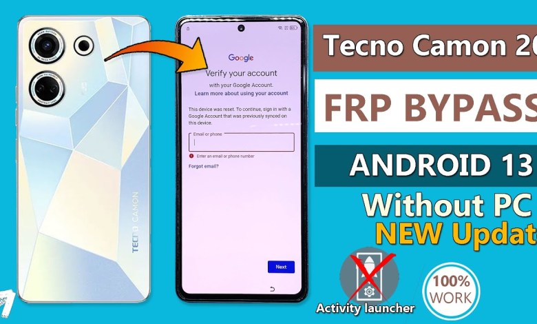 Tecno Camon 20 Frp Bypass Android 13 Without PC | Tecno Tecno Camon 20 Frp Bypass Android 13 Without PC | Tecno