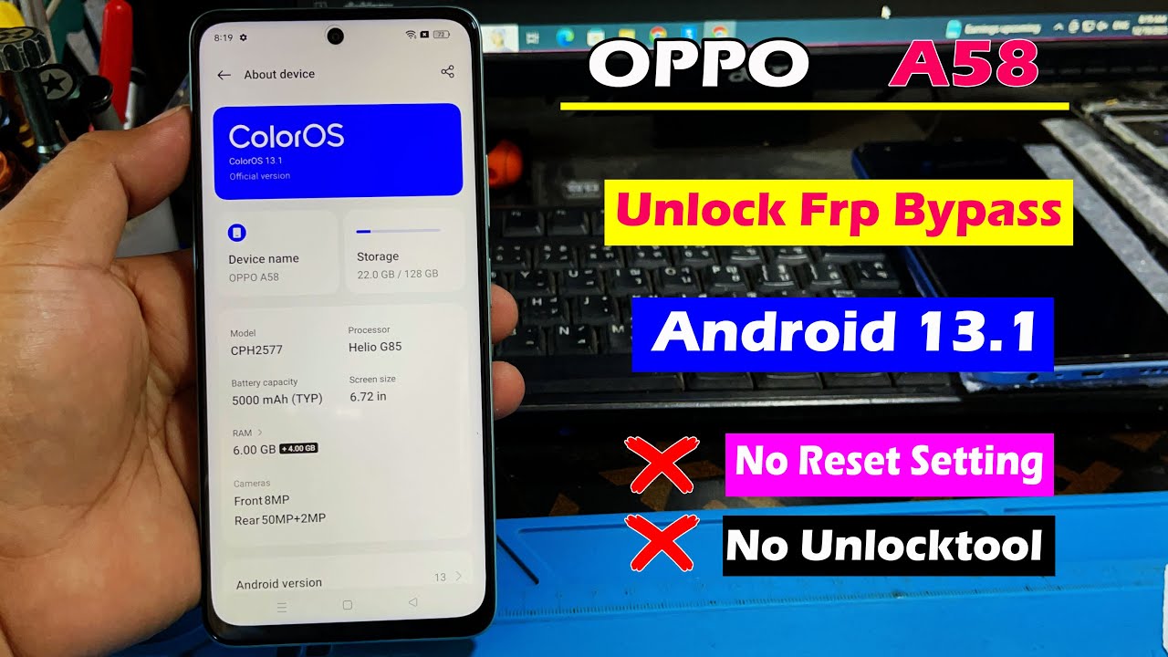 OPPO A58 Frp Bypass Android 13.1 Without Pc,A58 Frp OPPO A58 Frp Bypass Android 13.1 Without Pc,A58 Frp