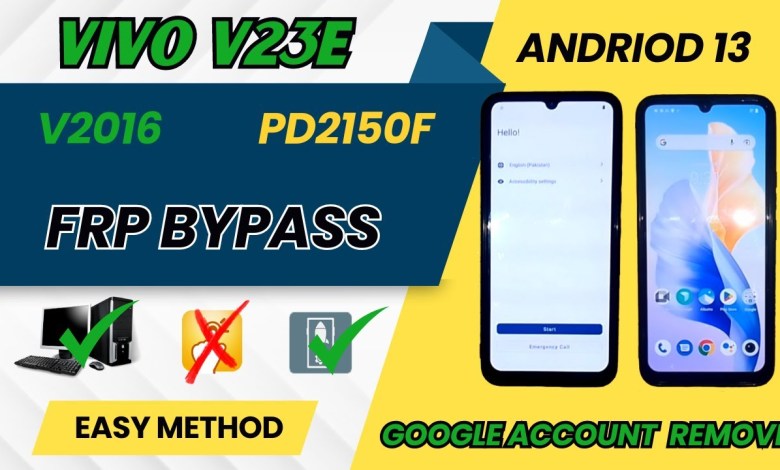 Vivo V23e 5G FRP Bypass Android 13 | Vivo v2116 google Vivo V23e 5G FRP Bypass Android 13 | Vivo v2116 google
