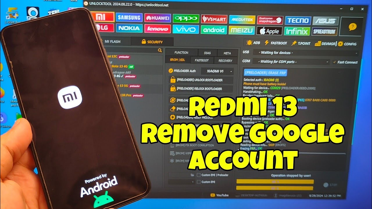 Xiaomi Redmi 13 (24040RN64Y), Remove Google Account, Xiaomi Redmi 13 (24040RN64Y), Remove Google Account,