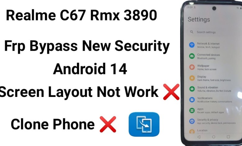 Realme C67 RMX3890 Frp Bypass Without Pc New Security Realme C67 RMX3890 Frp Bypass Without Pc New Security