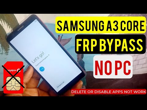 Samsung A03 CORE (SM-A013G) Frp Bypass/Google Samsung A03 CORE (SM-A013G) Frp Bypass/Google