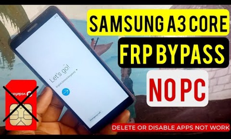 Samsung A03 CORE (SM-A013G) Frp Bypass/Google Samsung A03 CORE (SM-A013G) Frp Bypass/Google