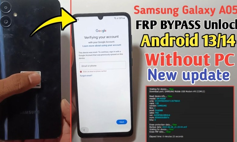 Samsung A05 Frp Bypass Android 13/14 | A05 frp Samsung A05 Frp Bypass Android 13/14 | A05 frp