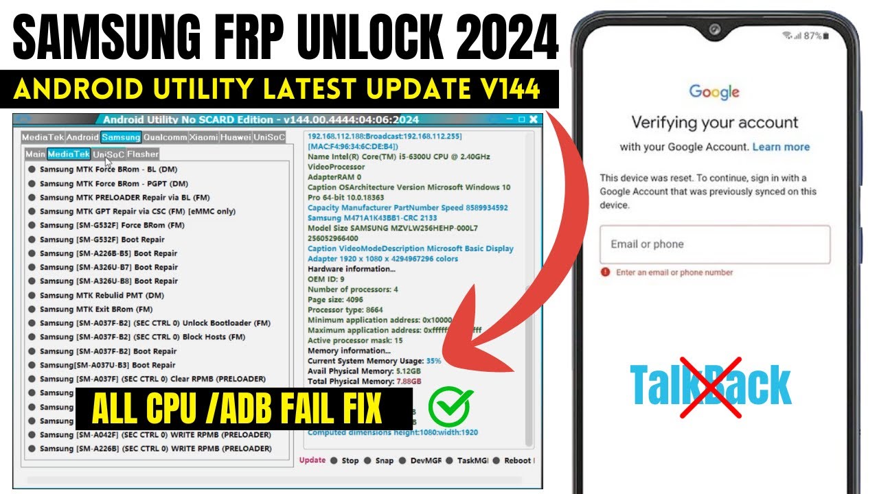 SAMSUNG GOOGLE ACCOUNT BYPASS ANDROID 13 ADB FAIL SAMSUNG GOOGLE ACCOUNT BYPASS ANDROID 13 ADB FAIL