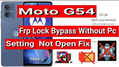 How to Fix Motorola Moto G54 FRP Bypass Settings Not Opening How to Fix Motorola Moto G54 FRP Bypass Settings Not Opening