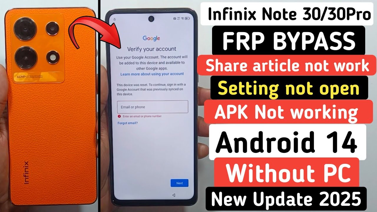 Unveiling the Mystery: How to Bypass Infinix Note 30 Frp Without PC in 2025! Unveiling the Mystery: How to Bypass Infinix Note 30 Frp Without PC in 2025!