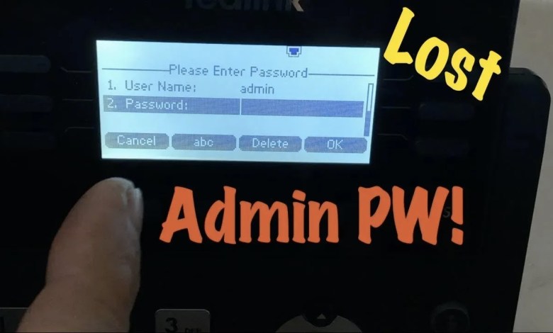 Yealink IP Phone Unable to Factory Reset ~ Lost Admin Yealink IP Phone Unable to Factory Reset ~ Lost Admin