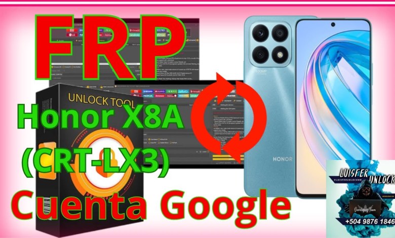 FRP Google Account Honor X8A (CRT-LX3) with FRP Google Account Honor X8A (CRT-LX3) with