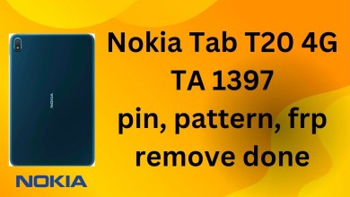 Nokia Tab T20 4G pin,pattern & frp remove done by Nokia Tab T20 4G pin,pattern & frp remove done by