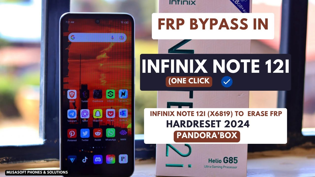 FRP BYPASS|REMOVE IN INFINIX NOTE 12i |X6819 FRP BYPASS|REMOVE IN INFINIX NOTE 12i |X6819