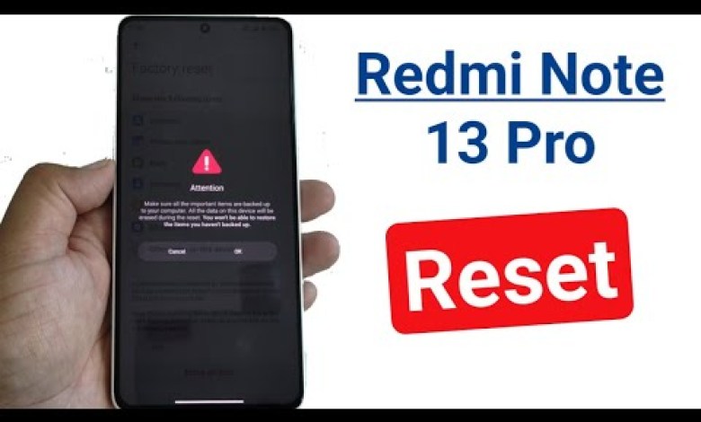How to Reset Redmi Note 13 pro | Xiaomi poco X6 reset How to Reset Redmi Note 13 pro | Xiaomi poco X6 reset
