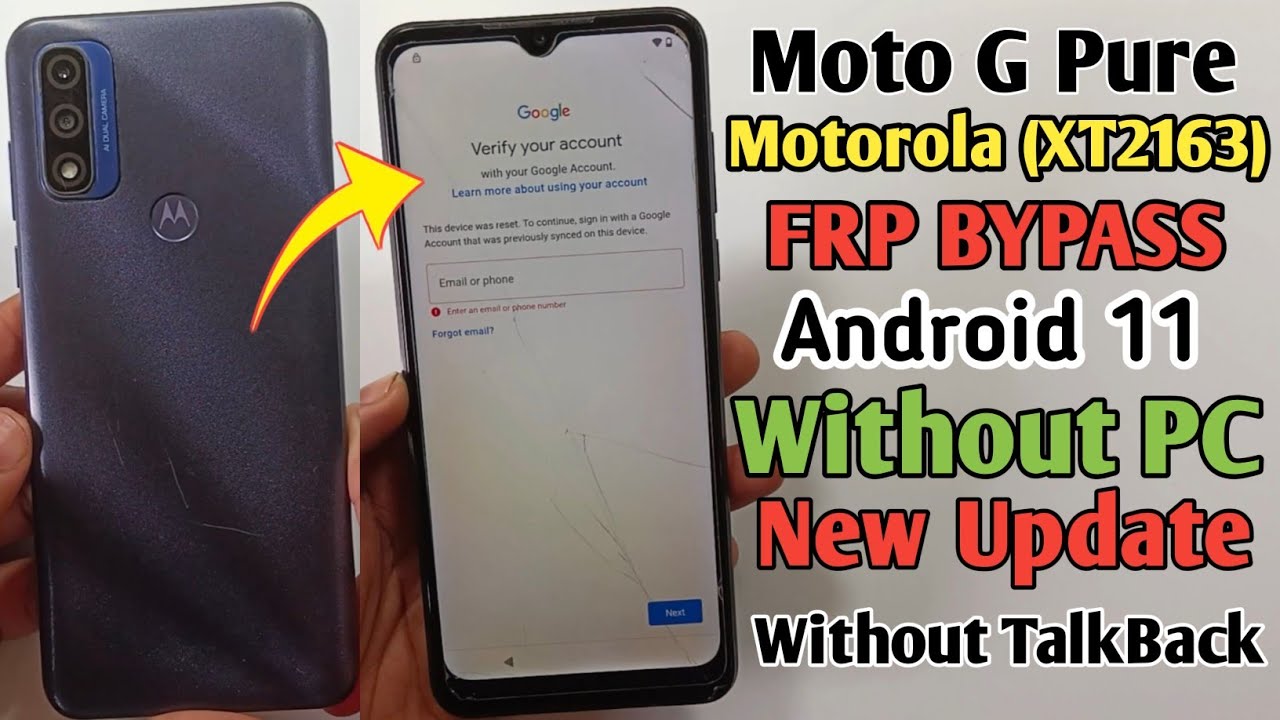 Moto G Pure FRP Bypass Android 11 Without PC | Moto G Moto G Pure FRP Bypass Android 11 Without PC | Moto G