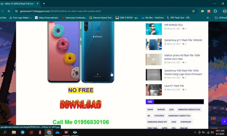 Infinix S5 (X652) Read Full Scatter Firmware by Unlock Infinix S5 (X652) Read Full Scatter Firmware by Unlock