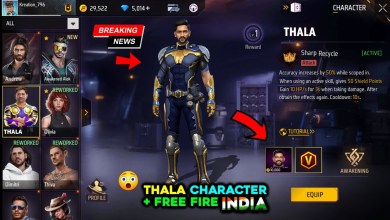 CLAIM THALA CHARACTER + FF INDIA -para CLAIM THALA CHARACTER + FF INDIA -para