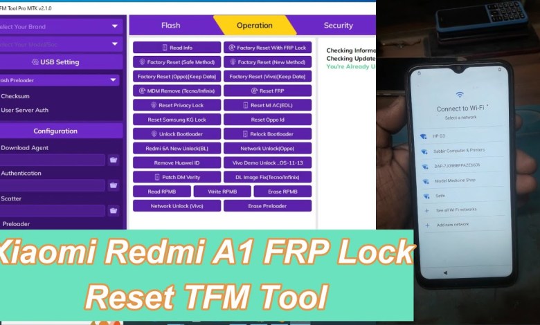 Xiaomi Redmi A1 FRP Lock Reset Done TFM Tool Xiaomi Redmi A1 FRP Lock Reset Done TFM Tool