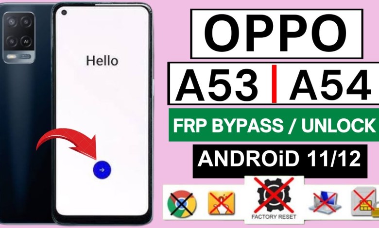 OPPO A53/A54 Frp Bypass/Unlock | Android 11/12 Without OPPO A53/A54 Frp Bypass/Unlock | Android 11/12 Without