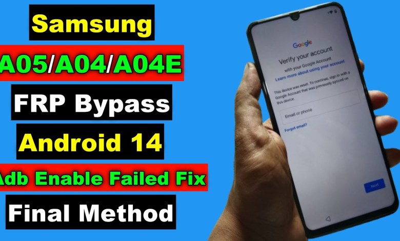 Samsung A04/A04E/A05 Android 14 FRP Bypass | Samsung A04/A04E/A05 Android 14 FRP Bypass |