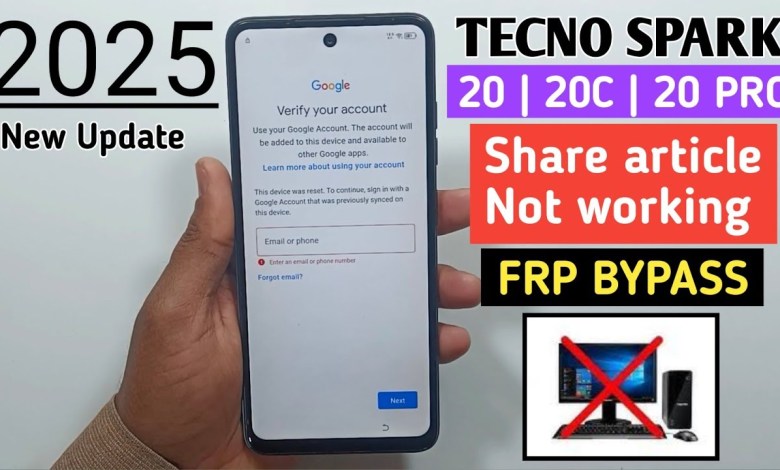 Uncover the Secret to Bypass Google/FRP on Tecno Spark 20, 20 PRO, and 20C Uncover the Secret to Bypass Google/FRP on Tecno Spark 20, 20 PRO, and 20C