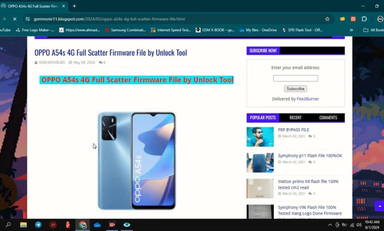 OPPO A54s 4G Full Scatter Firmware File by Unlock Tool OPPO A54s 4G Full Scatter Firmware File by Unlock Tool