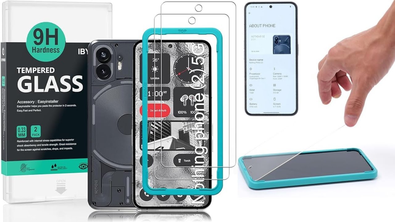 Nothing Phone 2 Glass Screen Protector Install Nothing Phone 2 Glass Screen Protector Install