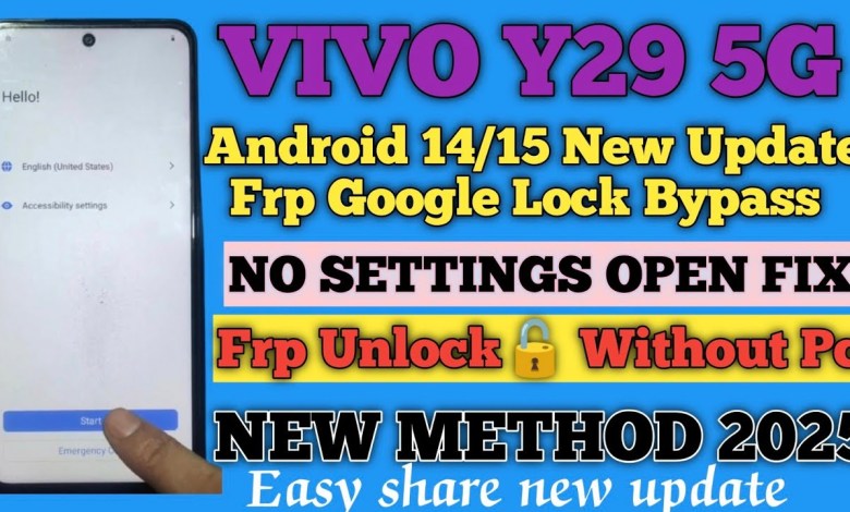 Unlocking Secrets: Vivo Y29 5G FRP Bypass for 2025 | Discover the Latest Android 14/15 Update! Unlocking Secrets: Vivo Y29 5G FRP Bypass for 2025 | Discover the Latest Android 14/15 Update!