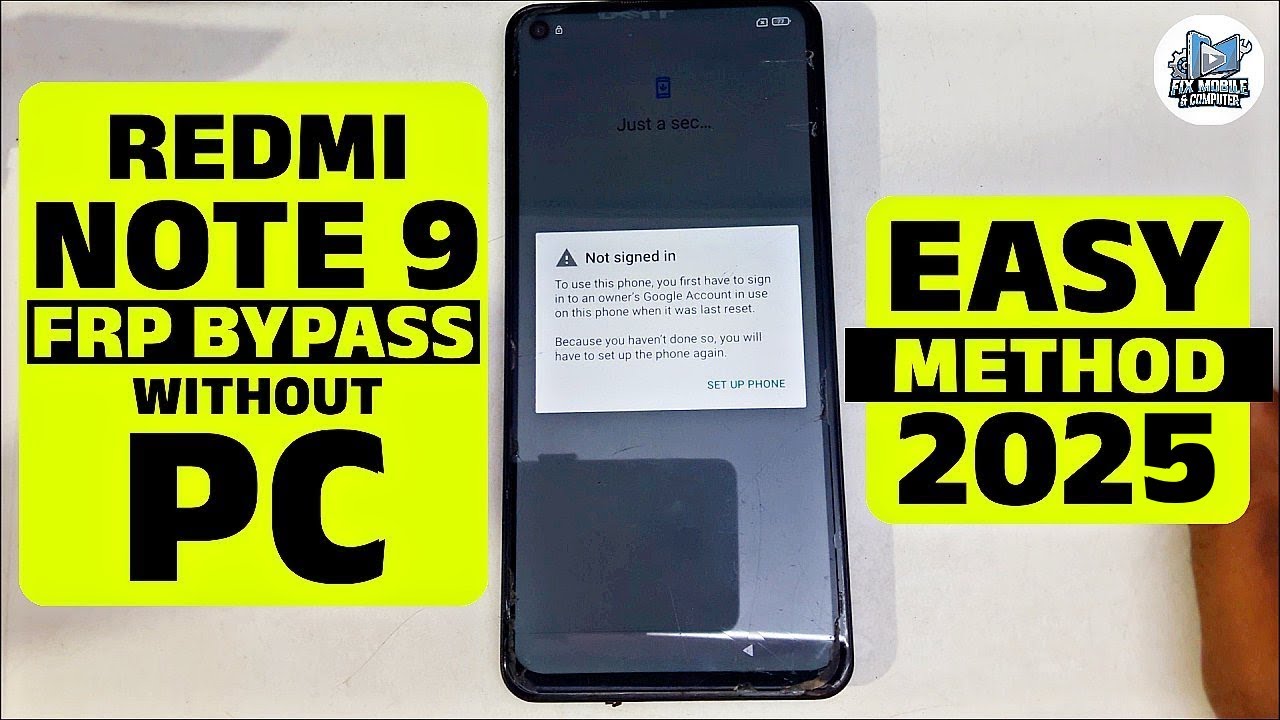 Redmi Note 9 FRP Bypass Without PC | Easy Method 2024 Redmi Note 9 FRP Bypass Without PC | Easy Method 2024