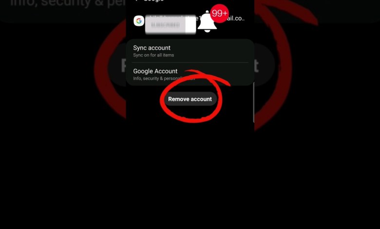How to remove account from sitting, google account How to remove account from sitting, google account