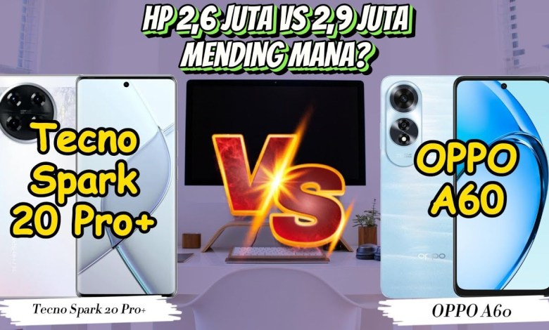 Tecno Spark 20 Pro+ vs OPPO A60 Tecno Spark 20 Pro+ vs OPPO A60