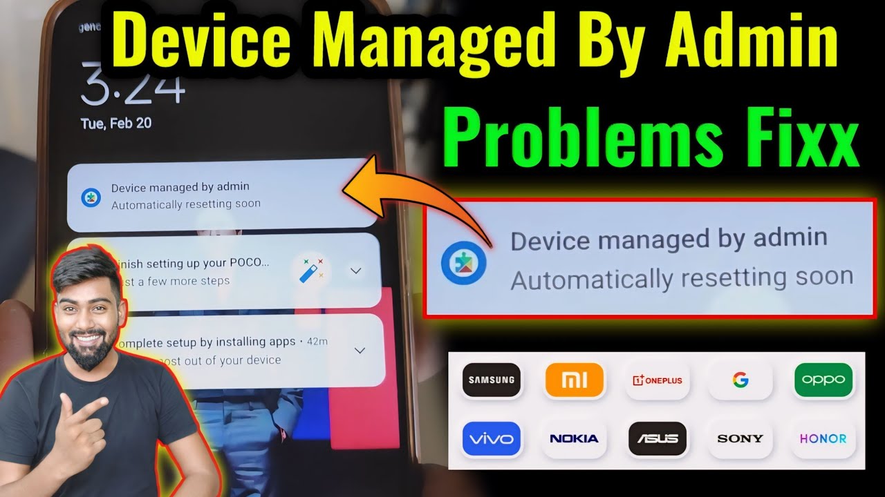 Device managed by admin Automatically resetting soon Device managed by admin Automatically resetting soon