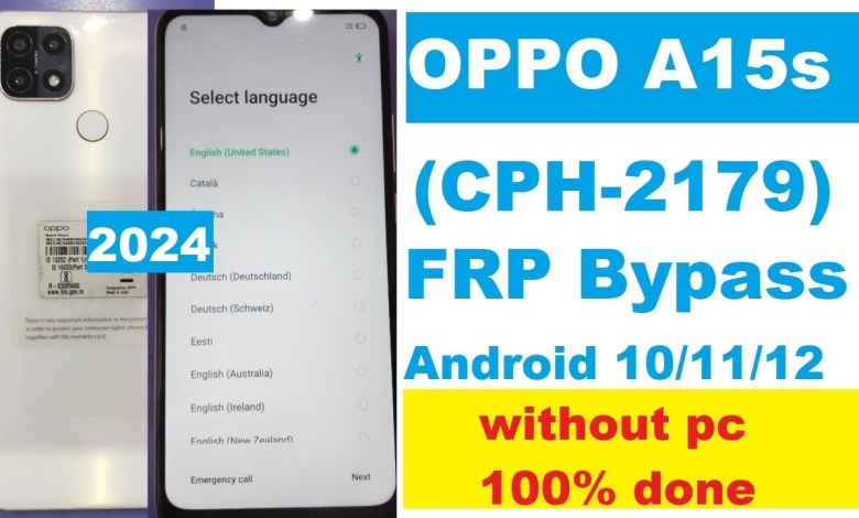 OPPO A15s (CPH2179) FRP Bypass Without Pc ! 100% Done . OPPO A15s (CPH2179) FRP Bypass Without Pc ! 100% Done .