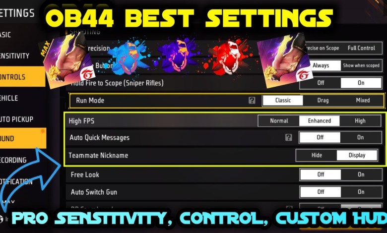 Free Fire Control Setting After OB44 Update Full Free Fire Control Setting After OB44 Update Full
