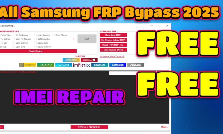 Discover the All-New Samsung FRP Bypass Tool for 2025 – Free for All Samsung Devices! Discover the All-New Samsung FRP Bypass Tool for 2025 – Free for All Samsung Devices!