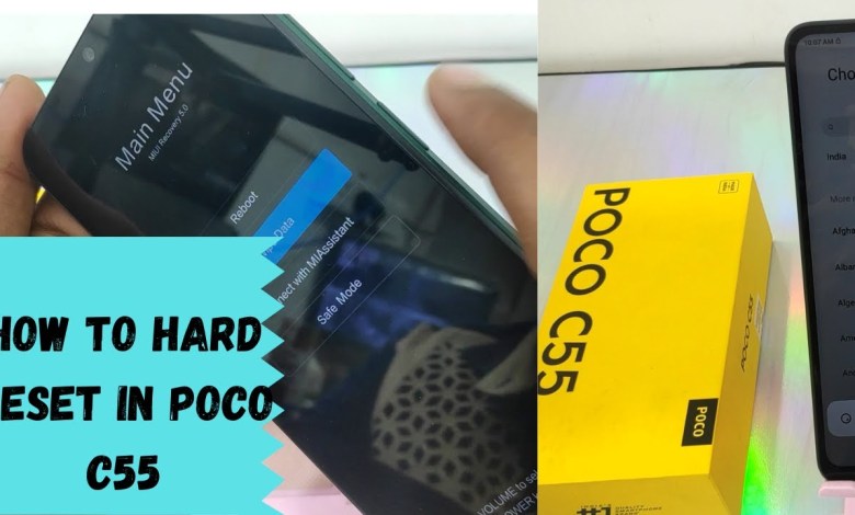 How to Hard Reset POCO C55| How to Easily Master Format How to Hard Reset POCO C55| How to Easily Master Format
